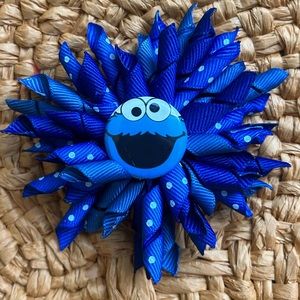 Boutique Cookie Monster Hair Korker clip for Halloween or your Sesame Street fan